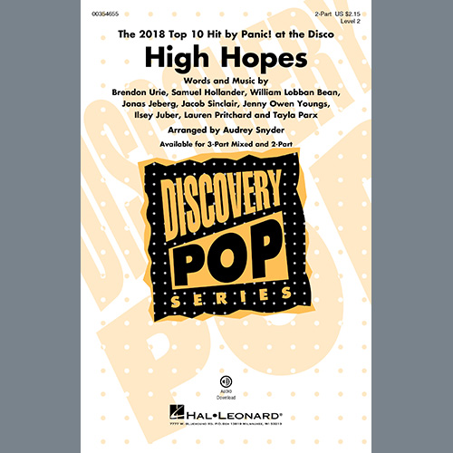Panic! At The Disco Download Printable PDF Score Easily Download Panic! At The Disco Printable PDF piano music notes, guitar tabs for 3-Part Mixed Choir. Transpose or transcribe this score in no time - Learn how to play song progression.