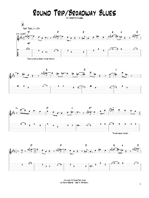 Learn to play Pat Metheny Round Trip / Broadway Blues sheet music for Guitar Tab in minutes. Price: 7.8900$ Pat Metheny Round Trip / Broadway Blues sheet music notes and chords arranged for Guitar Tab