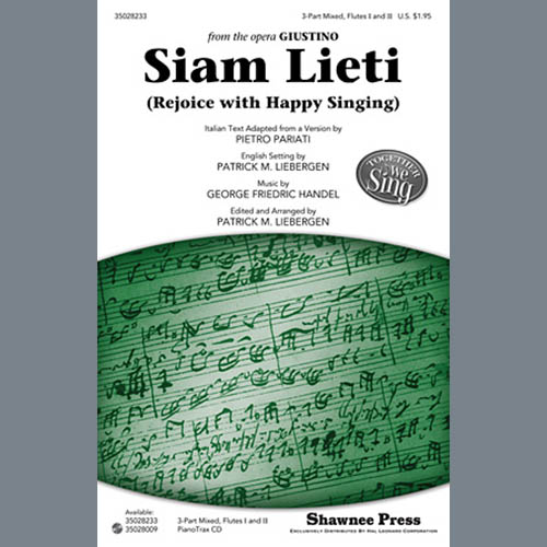 George Frideric Handel Siam Lieti (Rejoice With Happy Singing) (arr. Patrick M. Liebergen) Profile Image