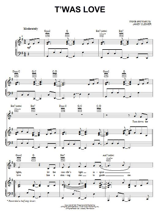 Learn to play Patti LaBelle T'was Love sheet music for Piano, Vocal & Guitar (Right-Hand Melody) in minutes. Patti LaBelle T'was Love sheet music notes and chords