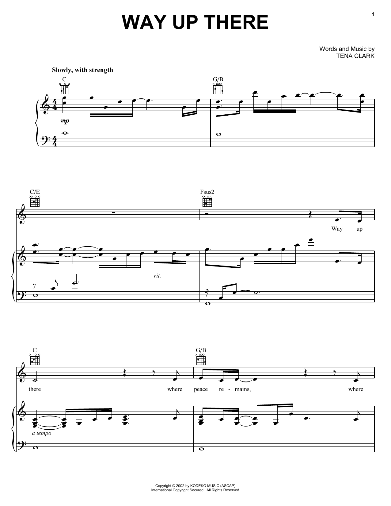 Patti LaBelle Way Up There sheet music notes and chords. Download Printable PDF.