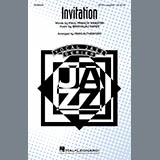 Download or print Paul Francis Webster and Bronislau Kaper Invitation (arr. Paris Rutherford) Sheet Music Printable PDF 18-page score for Jazz / arranged SATB Choir SKU: 425240
