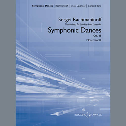 Paul Lavender Symphonic Dances, Op.45 - Bb Trumpet Parts - Digital Only - Bb Trumpet 1 (sub. C Profile Image