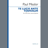 Download or print Paul Mealor Te Lucis Ante Terminum Sheet Music Printable PDF 5-page score for Sacred / arranged Choir SKU: 1626591