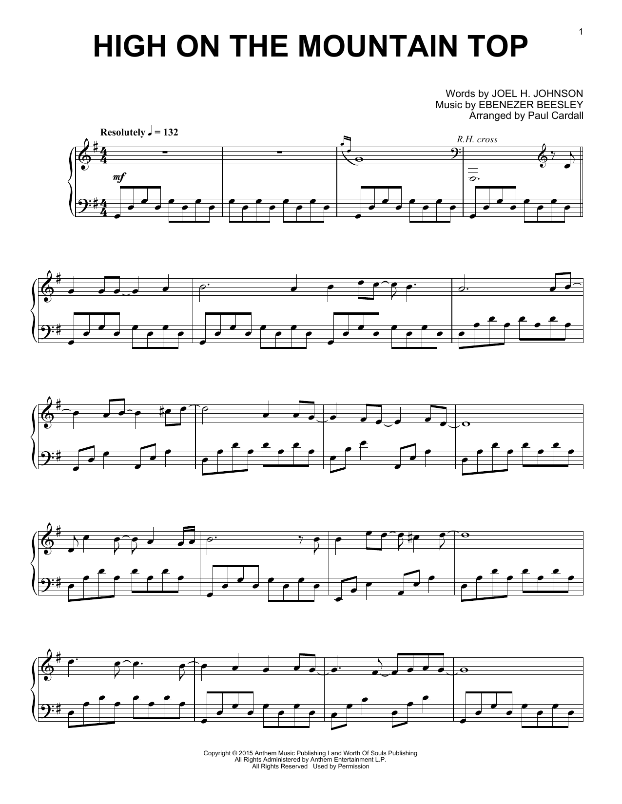 Learn to play Paul Cardall High On The Mountain Top sheet music for Piano Solo in minutes. Price: 7.8900$ Paul Cardall High On The Mountain Top sheet music notes and chords arranged for Piano Solo