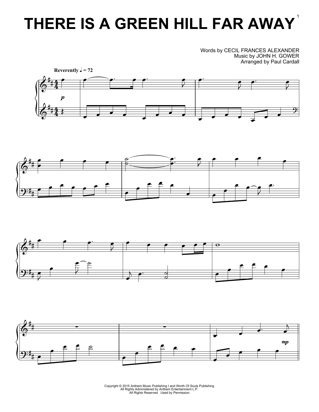 Learn to play Paul Cardall There Is A Green Hill Far Away sheet music for Piano Solo in minutes. Price: 7.8900$ Paul Cardall There Is A Green Hill Far Away sheet music notes and chords arranged for Piano Solo