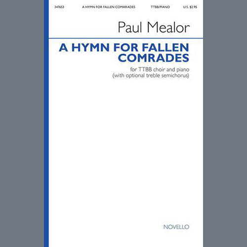 Paul Mealor Download Printable PDF Score Easily Download Paul Mealor Printable PDF piano music notes, guitar tabs for TTBB Choir. Transpose or transcribe this score in no time - Learn how to play song progression.