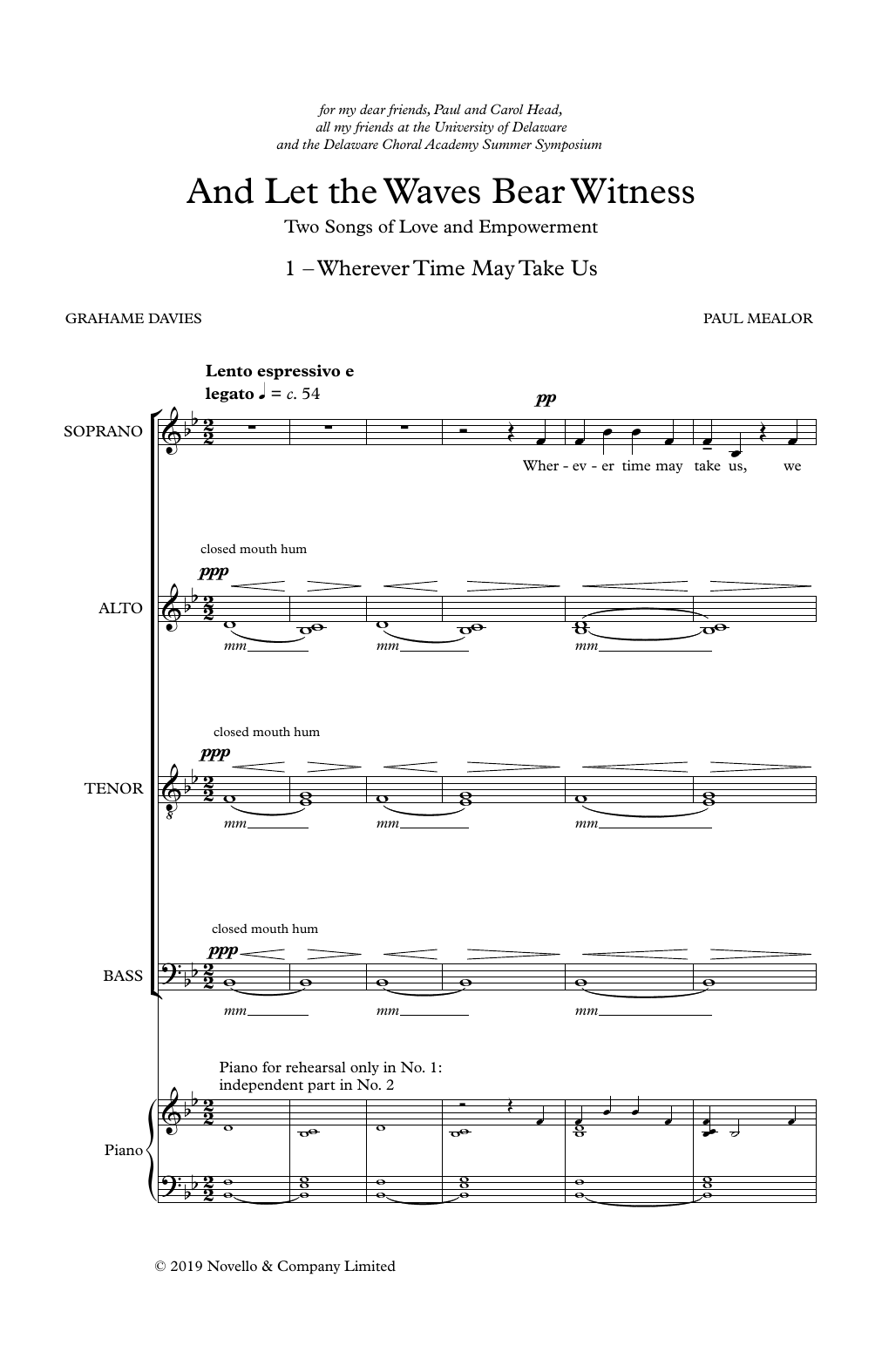 Learn to play Paul Mealor And Let The Waves Bear Witness sheet music for SATB Choir in minutes. Price: 5.8900$ Paul Mealor And Let The Waves Bear Witness sheet music notes and chords arranged for SATB Choir