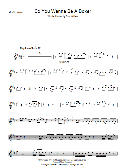 Learn to play Paul Williams So You Wanna Be A Boxer (from Bugsy Malone) sheet music for Lead Sheet / Fake Book in minutes. Price: 5.9900$ Paul Williams So You Wanna Be A Boxer (from Bugsy Malone) sheet music notes and chords arranged for Lead Sheet / Fake Book