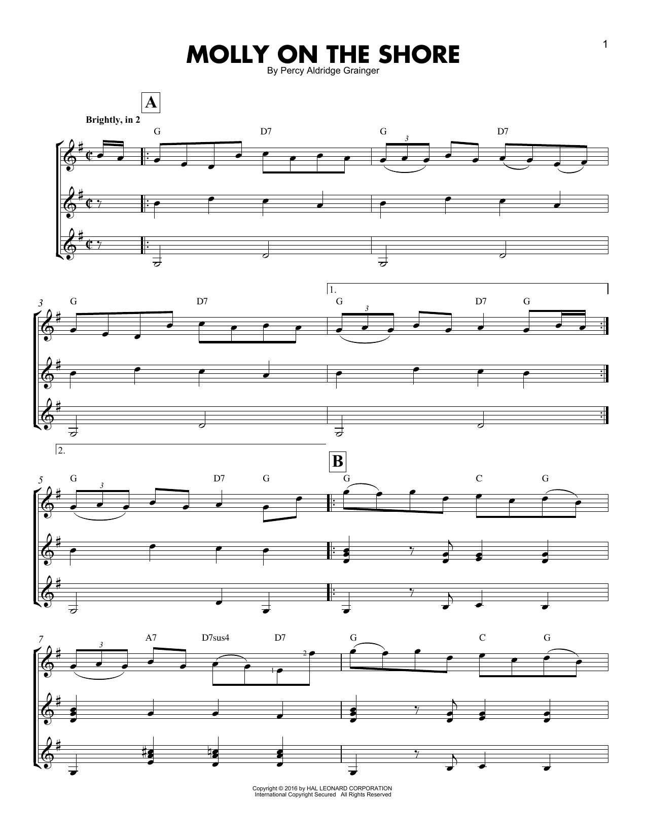Learn to play Percy Aldridge Grainger Molly On The Shore sheet music for Xylophone Solo in minutes. Price: 3.9900$ Percy Aldridge Grainger Molly On The Shore sheet music notes and chords arranged for Xylophone Solo