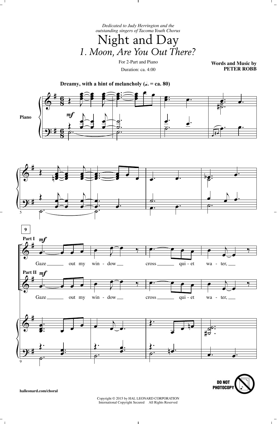 Peter Robb Night And Day sheet music notes and chords. Download Printable PDF.