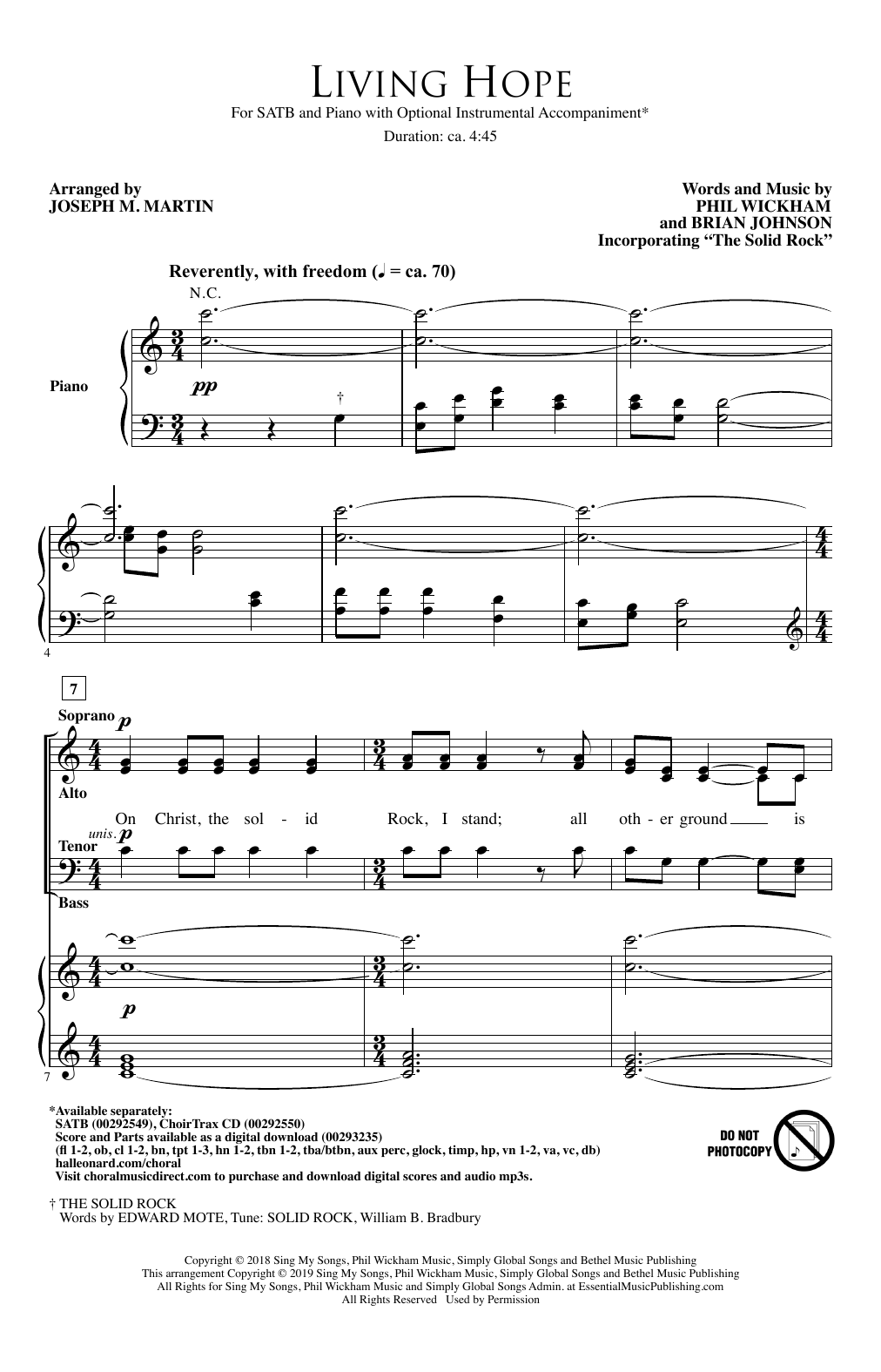 Phil Wickham Living Hope Arr Joseph M Martin Sheet Music Pdf Notes Chords Christian Score Satb Choir Download Printable Sku 4154 Phil Wickham Living Hope Arr Joseph M Martin Sheet Music Pdf Notes Chords Christian Score Satb Choir Download Printable Sku 4154