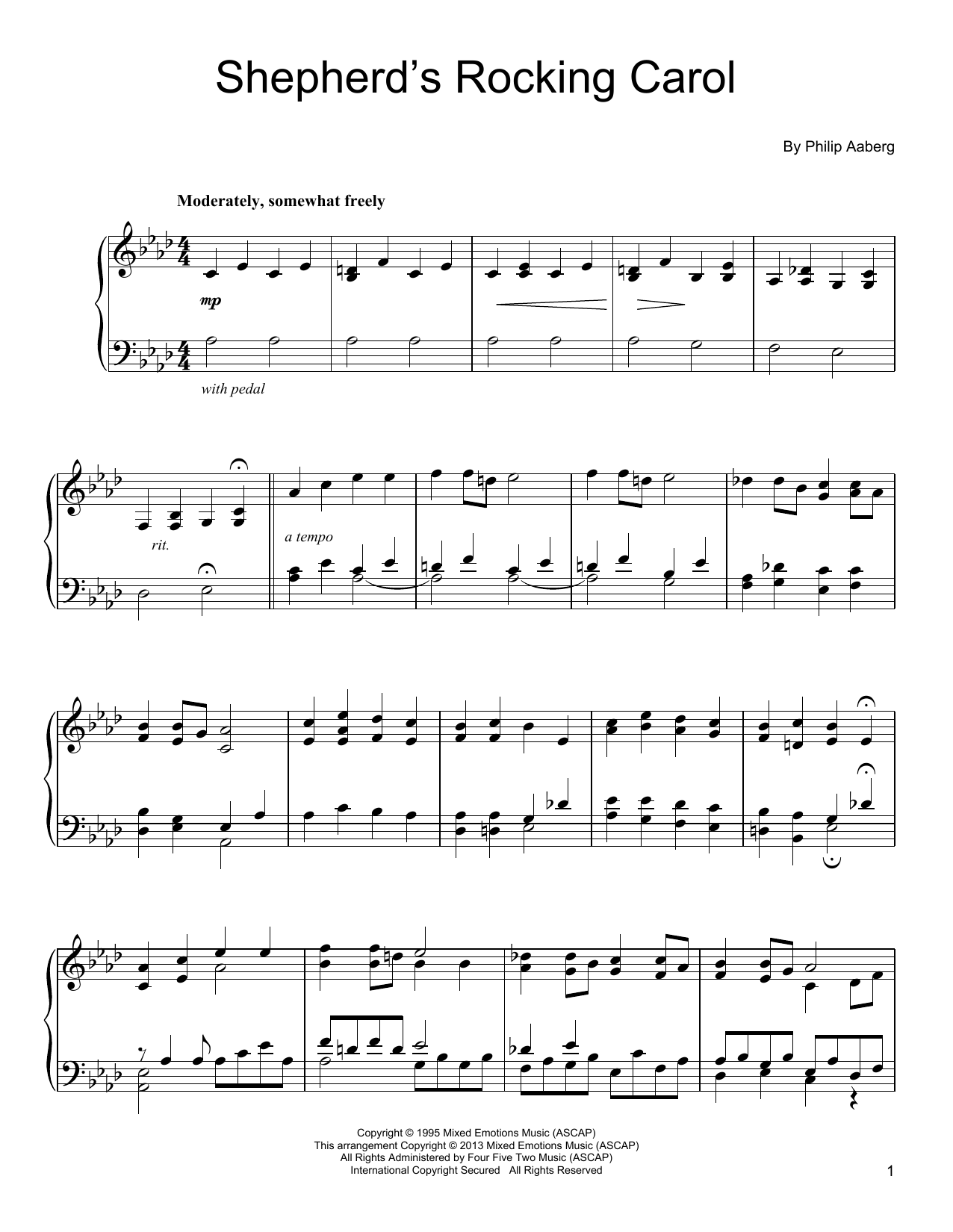 Learn to play Philip Aaberg Shepherd's Rocking Carol sheet music for Piano Solo in minutes. Philip Aaberg Shepherd's Rocking Carol sheet music notes and chords. Download Printable PDF.