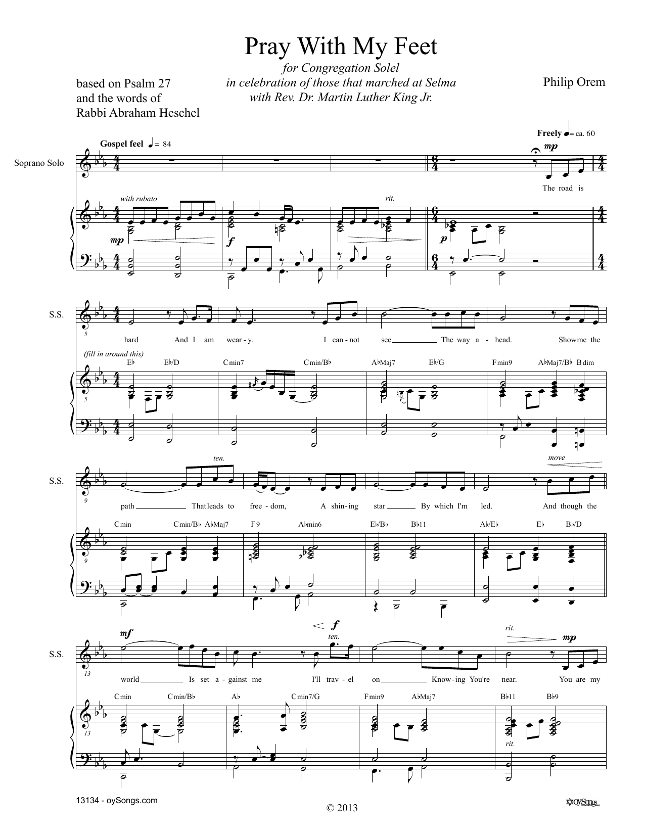 Learn to play Philip Orem Pray With My Feet sheet music for SATB Choir in minutes. Price: 3.9900$ Philip Orem Pray With My Feet sheet music notes and chords arranged for SATB Choir
