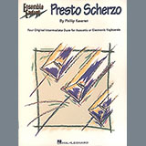 Download or print Phillip Keveren Presto Scherzo (from Presto Scherzo) (for 2 pianos) Sheet Music Printable PDF 12-page score for Classical / arranged Piano Duet SKU: 423640