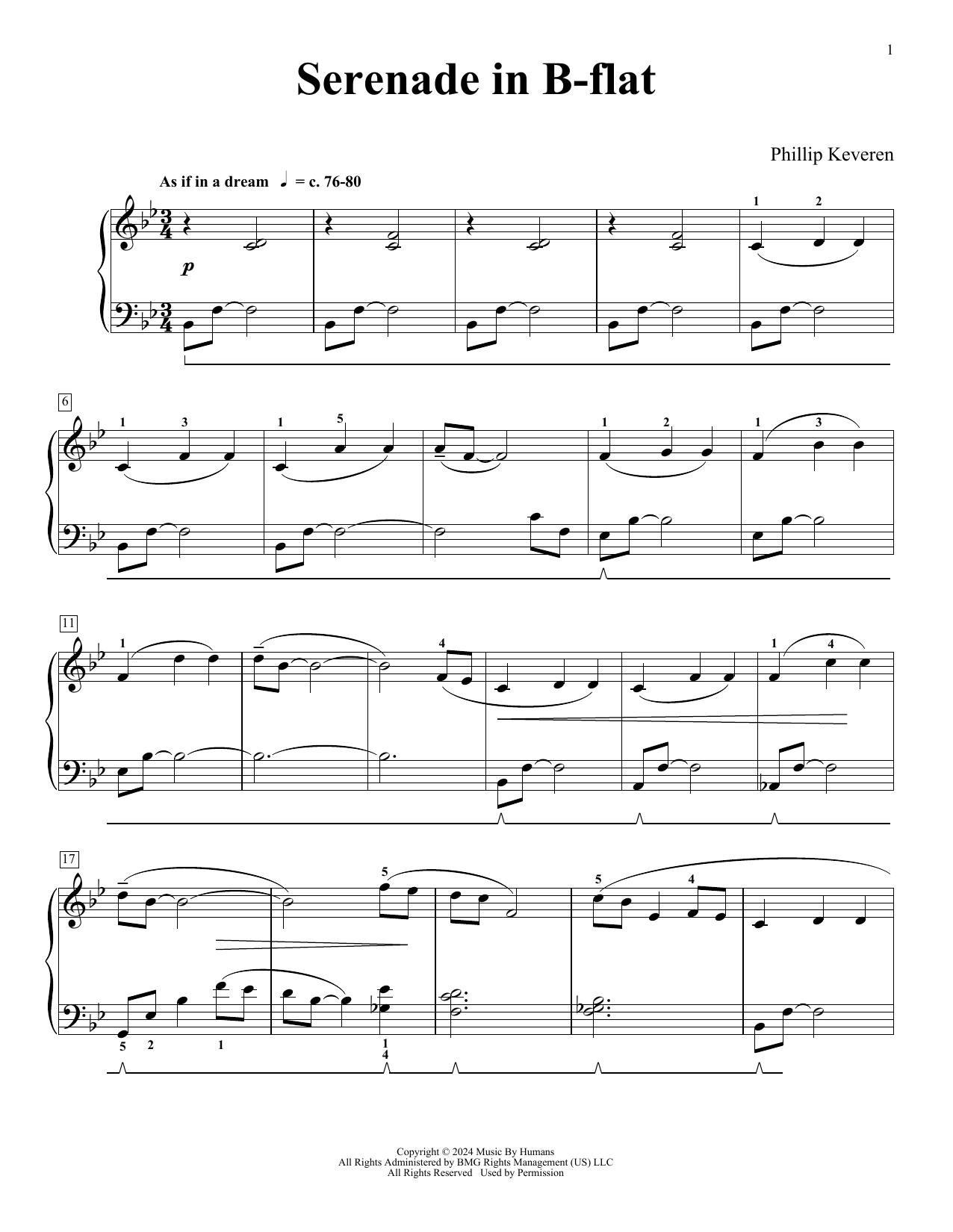 Learn to play Phillip Keveren Serenade In B-flat (Our Newborn Blessing) sheet music for Piano Solo in minutes. Price: 7.8900$ Phillip Keveren Serenade In B-flat (Our Newborn Blessing) sheet music notes and chords arranged for Piano Solo