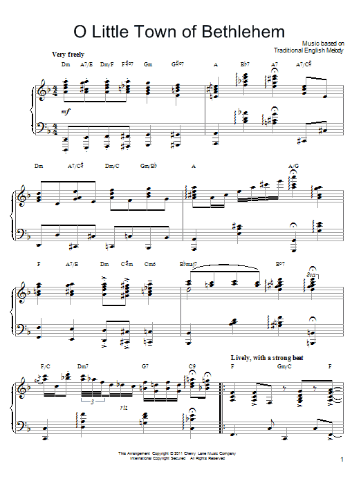 Learn to play Phillip Brooks O Little Town Of Bethlehem sheet music for Piano Solo in minutes. Phillip Brooks O Little Town Of Bethlehem sheet music notes and chords. Download Printable PDF.