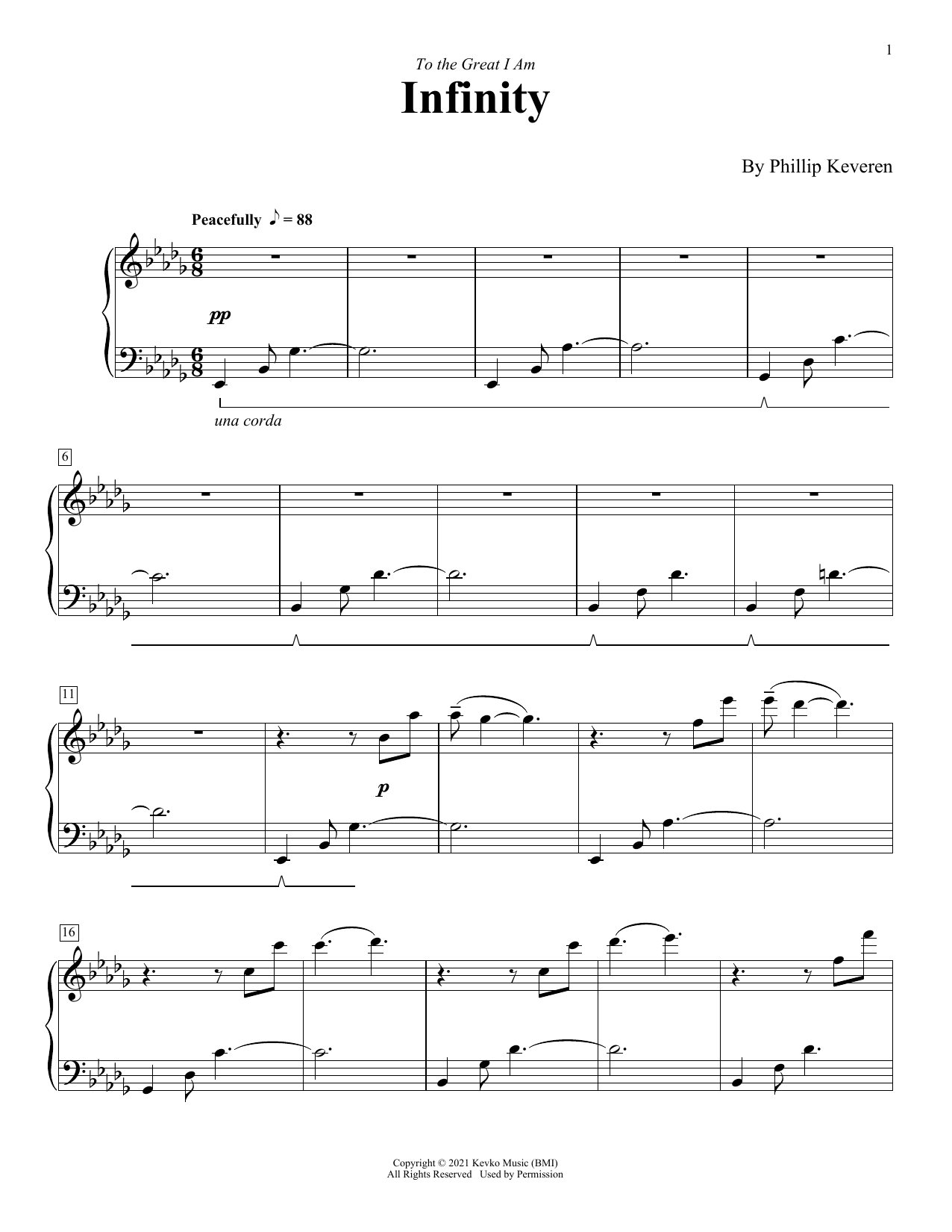 Phillip Keveren Infinity sheet music notes and chords. Download Printable PDF.