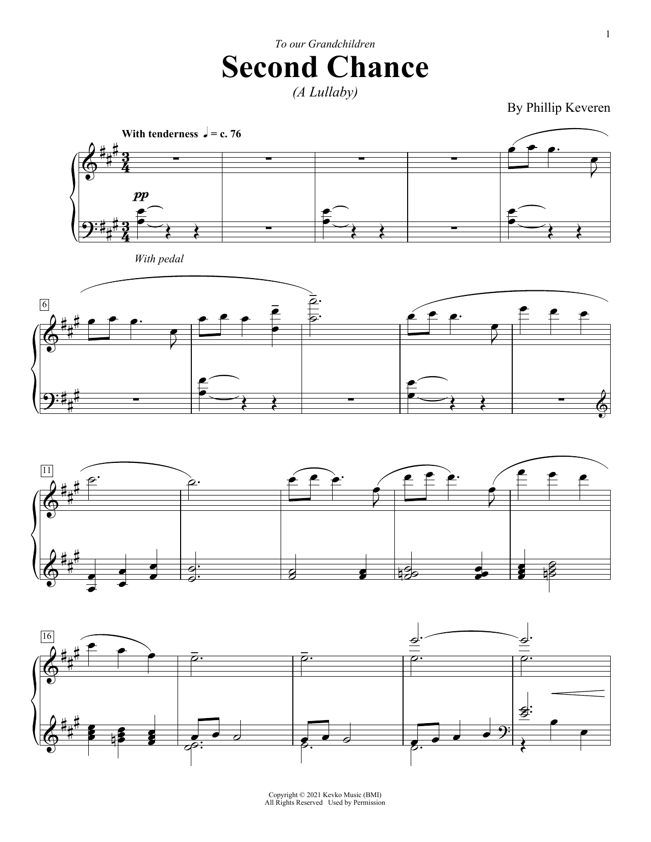 Phillip Keveren Second Chance sheet music notes and chords. Download Printable PDF.