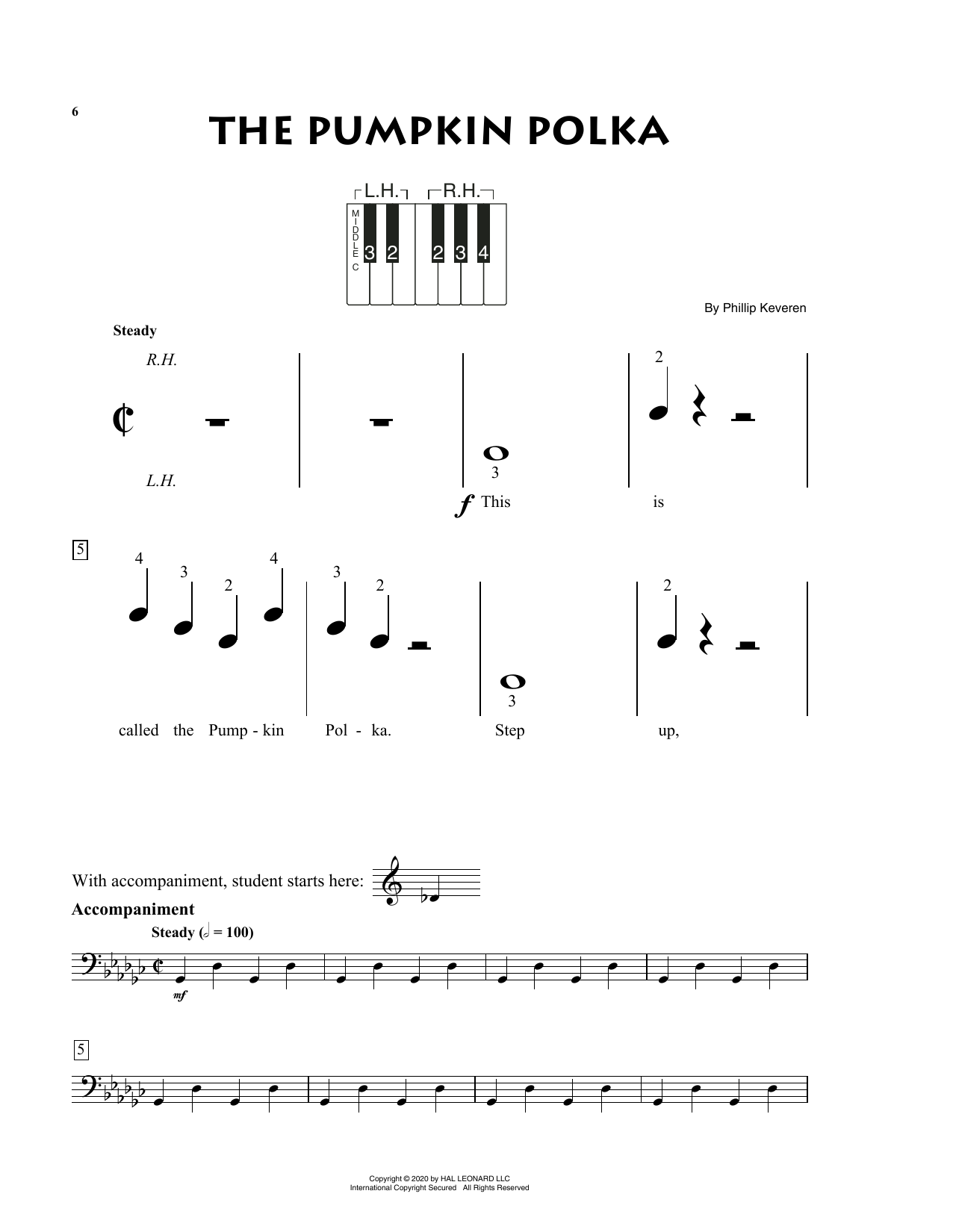 Phillip Keveren The Pumpkin Polka sheet music notes and chords. Download Printable PDF.