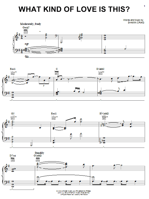 Learn to play Phillips, Craig & Dean What Kind Of Love Is This sheet music for Piano, Vocal & Guitar (Right-Hand Melody) in minutes. Phillips, Craig & Dean What Kind Of Love Is This sheet music notes and chords