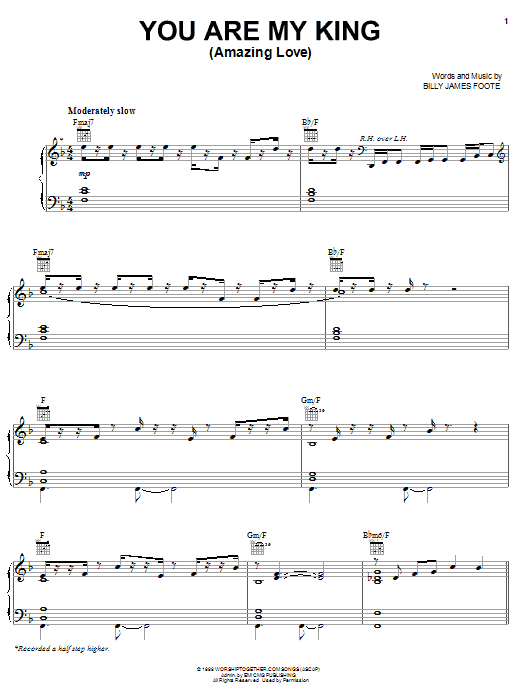 Learn to play Phillips, Craig & Dean You Are My King (Amazing Love) sheet music for Piano, Vocal & Guitar (Right-Hand Melody) in minutes. Phillips, Craig & Dean You Are My King (Amazing Love) sheet music notes and chords