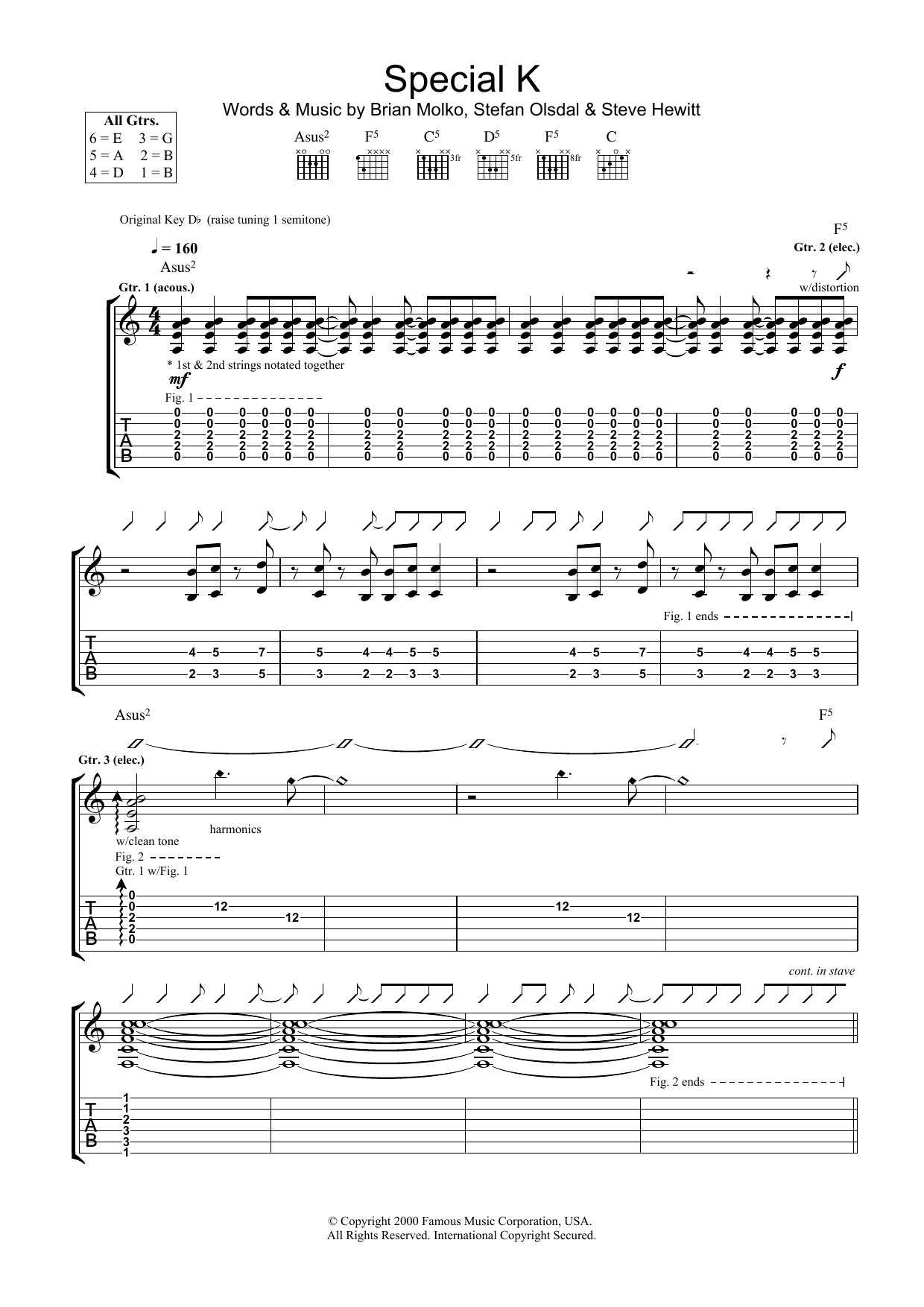 Learn to play Placebo Special K sheet music for Guitar Tab in minutes. Placebo Special K sheet music notes and chords. Download Printable PDF.