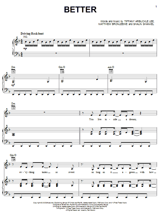 Plumb Better sheet music notes and chords. Download Printable PDF.