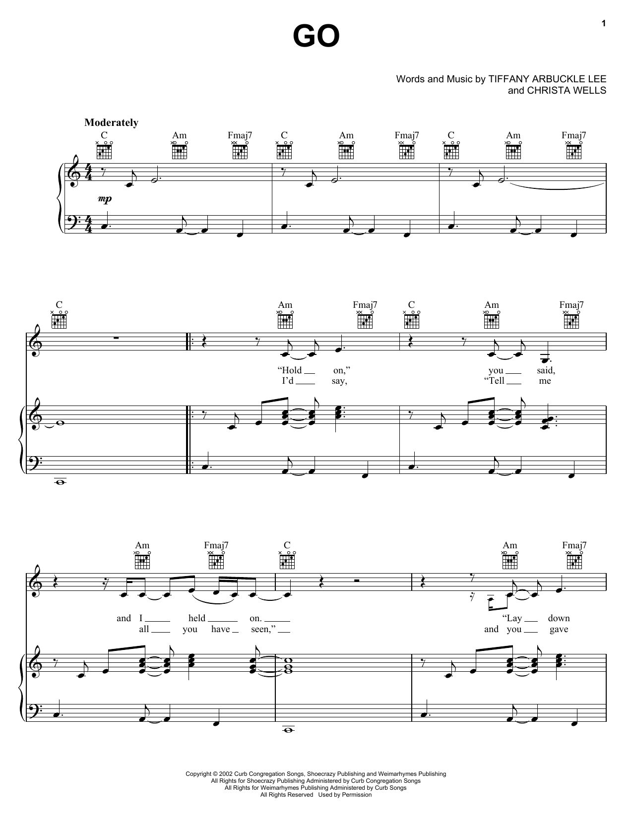 Plumb Go sheet music notes and chords. Download Printable PDF.