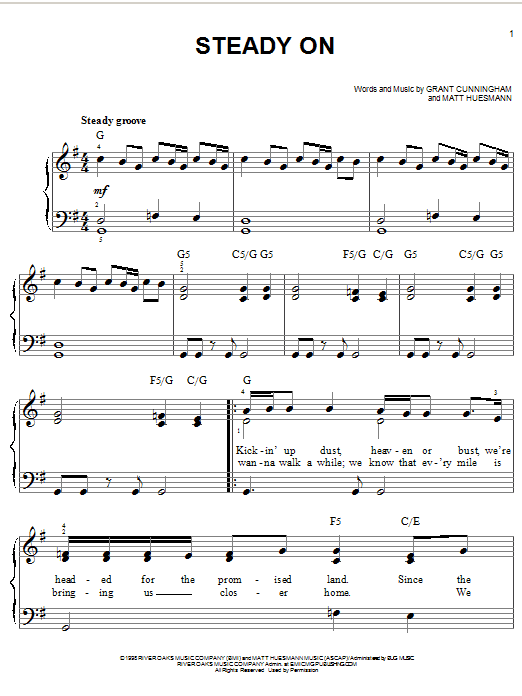 Learn to play Point Of Grace Steady On sheet music for Easy Piano in minutes. Price: 6.9900$ Point Of Grace Steady On sheet music notes and chords arranged for Easy Piano
