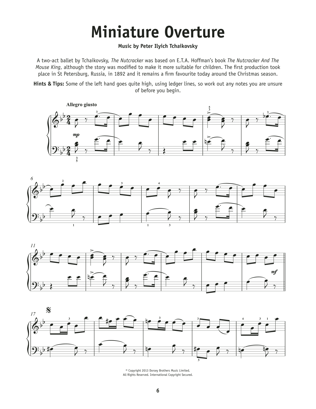 Pyotr Il'yich Tchaikovsky Overture, Op. 71a sheet music notes and chords. Download Printable PDF.