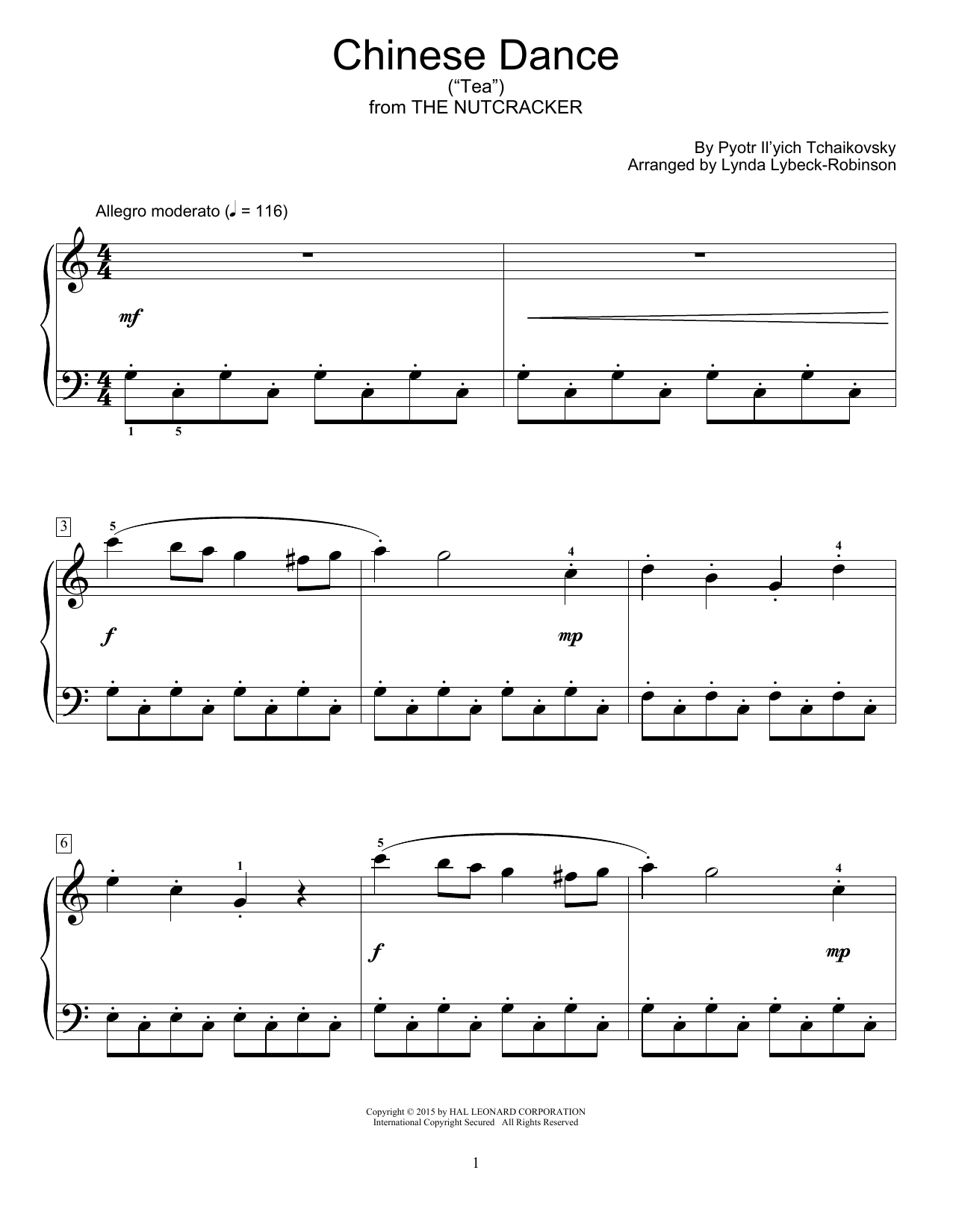 Learn to play Pyotr Ilyich Tchaikovsky Chinese Dance ( Pyotr Ilyich Tchaikovsky Chinese Dance (