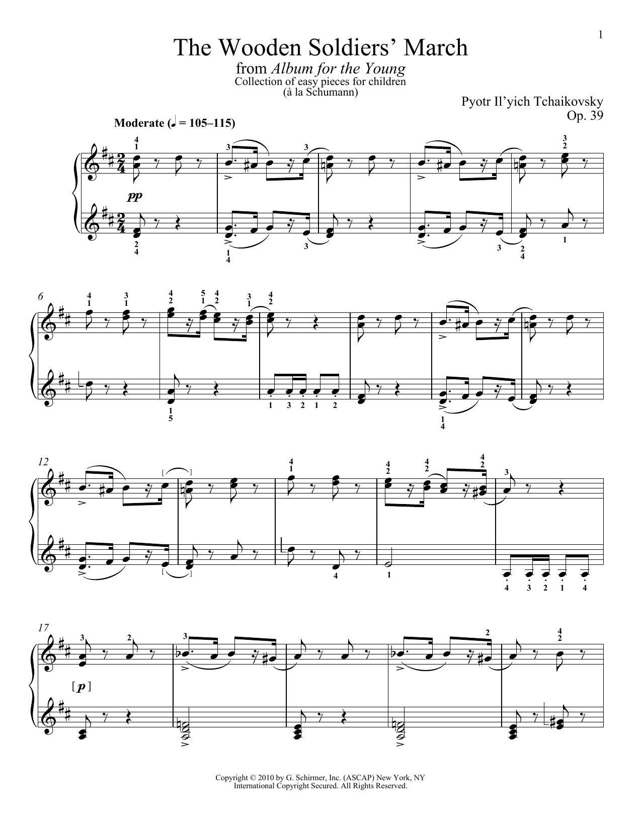 Learn to play Pyotr Il'yich Tchaikovsky The Wooden Soldiers' March sheet music for Piano Solo in minutes. Pyotr Il'yich Tchaikovsky The Wooden Soldiers' March sheet music notes and chords
