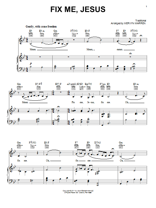 Learn to play Queen Latifah Fix Me, Jesus sheet music for Piano, Vocal & Guitar (Right-Hand Melody) in minutes. Queen Latifah Fix Me, Jesus sheet music notes and chords. Download Printable PDF.