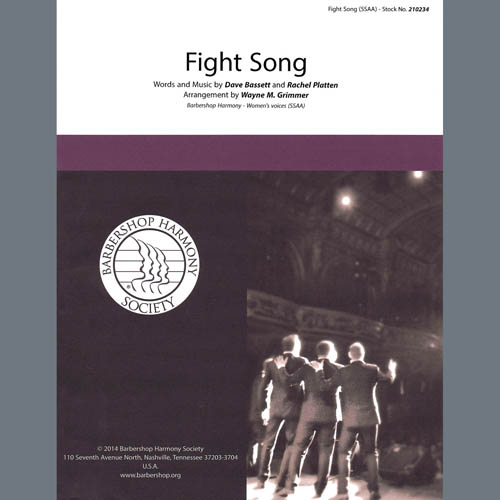 Rachel Platten Fight Song (arr. Wayne Grimmer) Profile Image