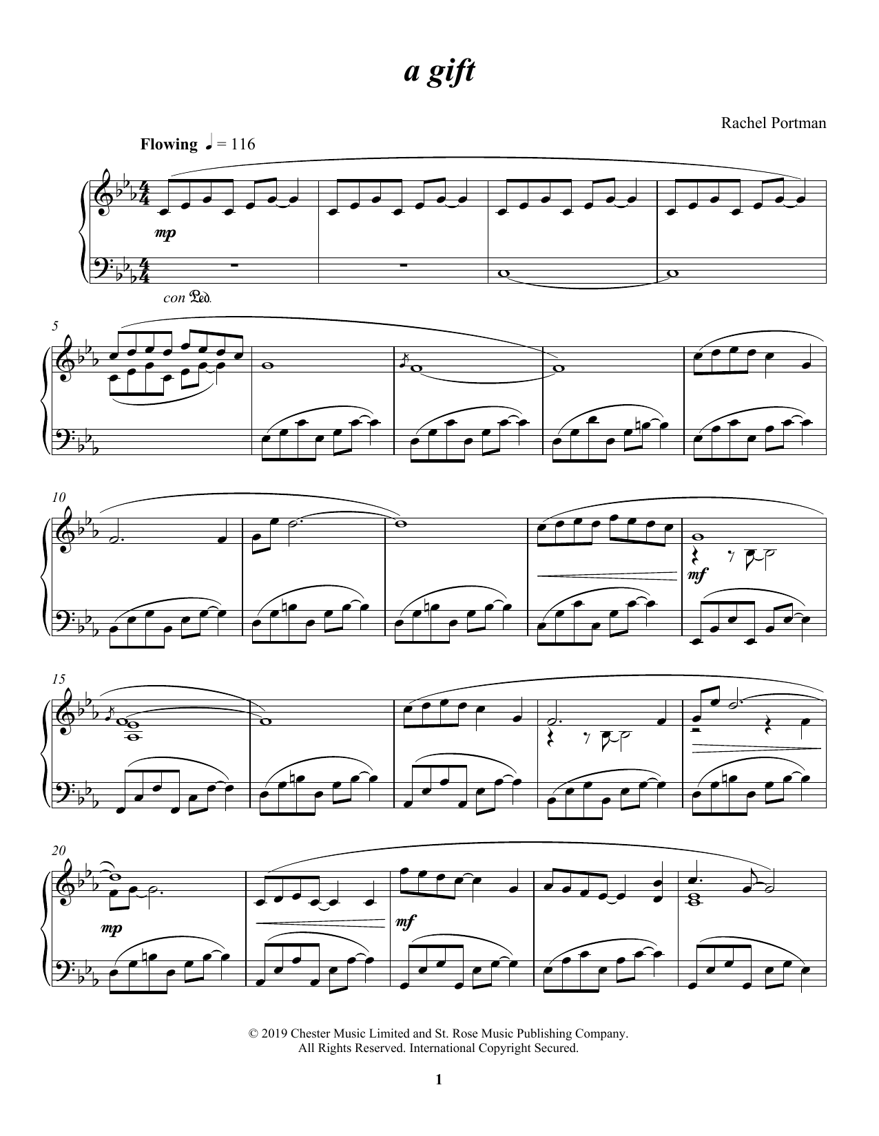 Learn to play Rachel Portman A Gift sheet music for Piano Solo in minutes. Rachel Portman A Gift sheet music notes and chords. Download Printable PDF.