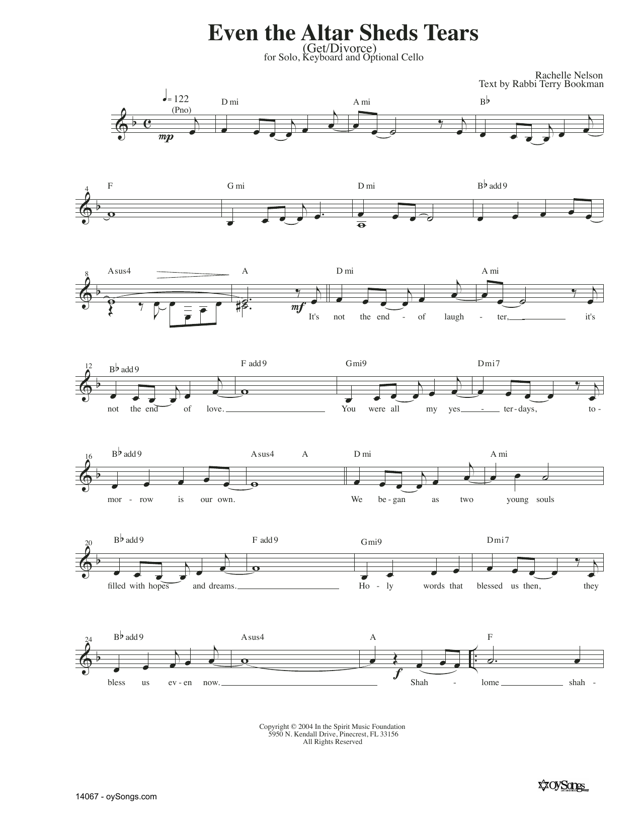 Learn to play Rachelle Nelson Even The Altar Sheds Tears sheet music for Lead Sheet / Fake Book in minutes. Price: 5.9900$ Rachelle Nelson Even The Altar Sheds Tears sheet music notes and chords arranged for Lead Sheet / Fake Book