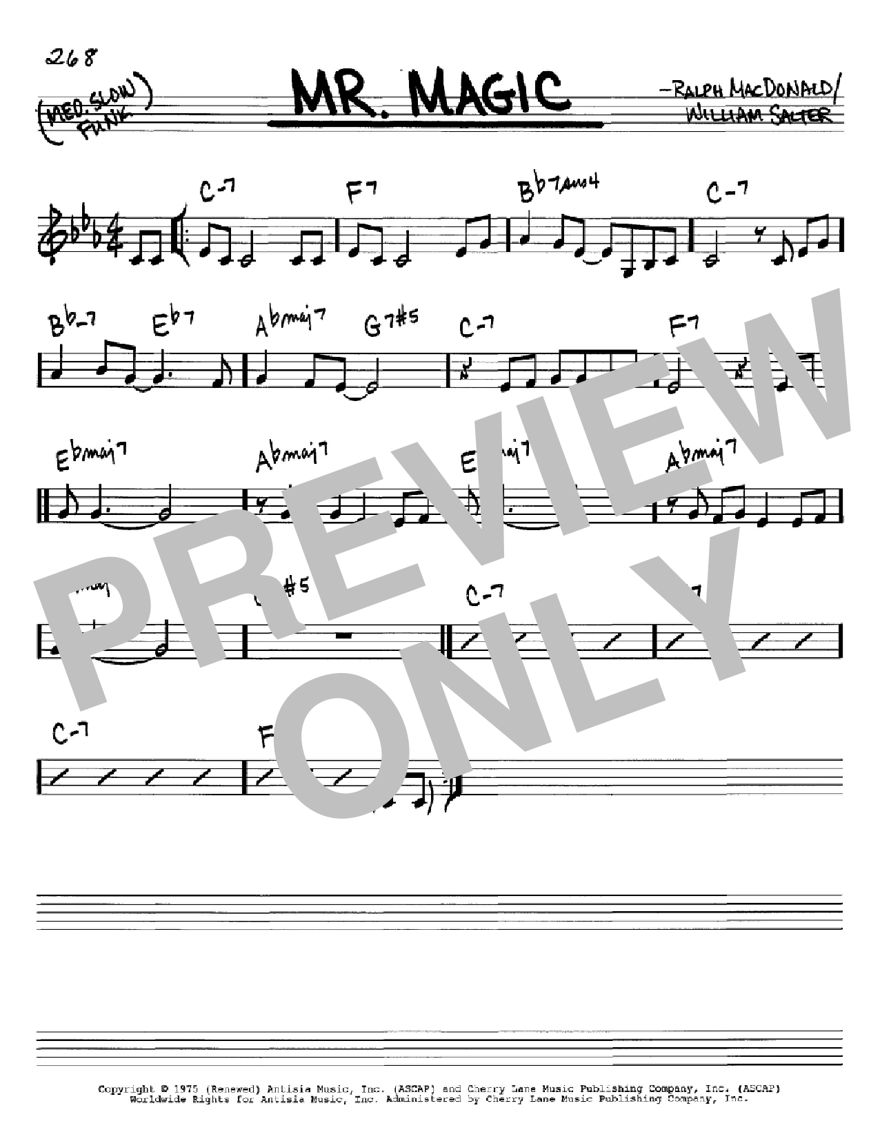 Ralph MacDonald Mr. Magic sheet music notes and chords. Download Printable PDF.