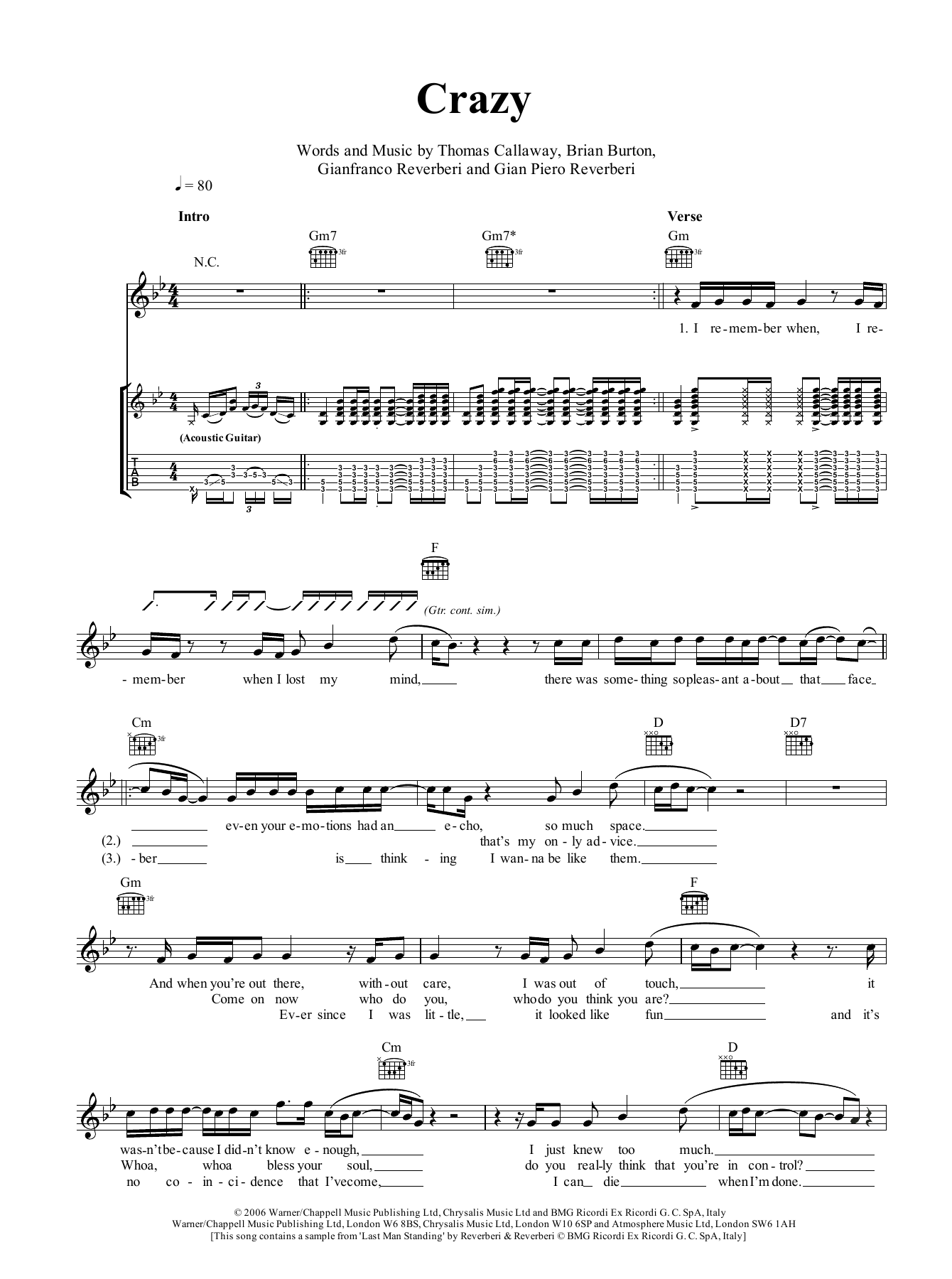 Learn to play Ray LaMontagne Crazy sheet music for Guitar Tab in minutes. Price: 6.9900$ Ray LaMontagne Crazy sheet music notes and chords arranged for Guitar Tab