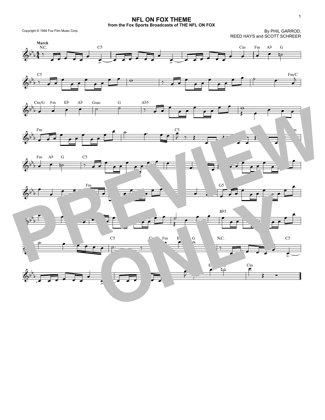Learn to play Reed Hays NFL On Fox Theme sheet music for Lead Sheet / Fake Book in minutes. Price: 5.9900$ Reed Hays NFL On Fox Theme sheet music notes and chords arranged for Lead Sheet / Fake Book