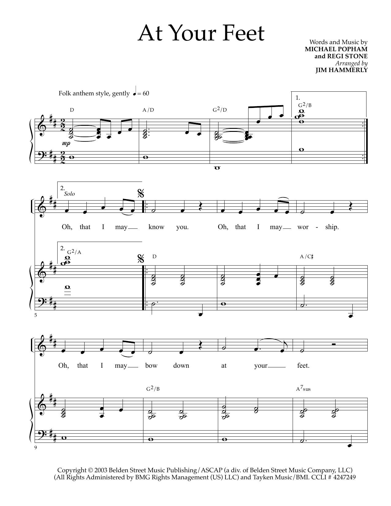 Regi Stone At Your Feet sheet music notes and chords. Download Printable PDF.