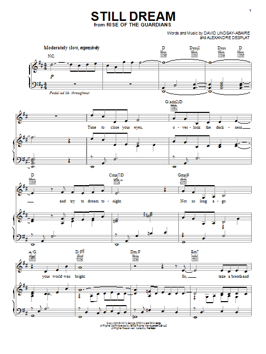 Renee Fleming Still Dream sheet music notes and chords. Download Printable PDF.