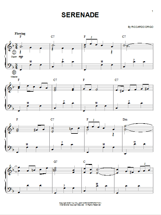 Riccardo Drigo Serenade sheet music notes and chords. Download Printable PDF.