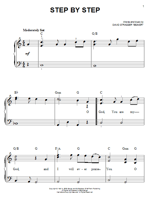 Rich Mullins Step By Step sheet music notes and chords. Download Printable PDF.