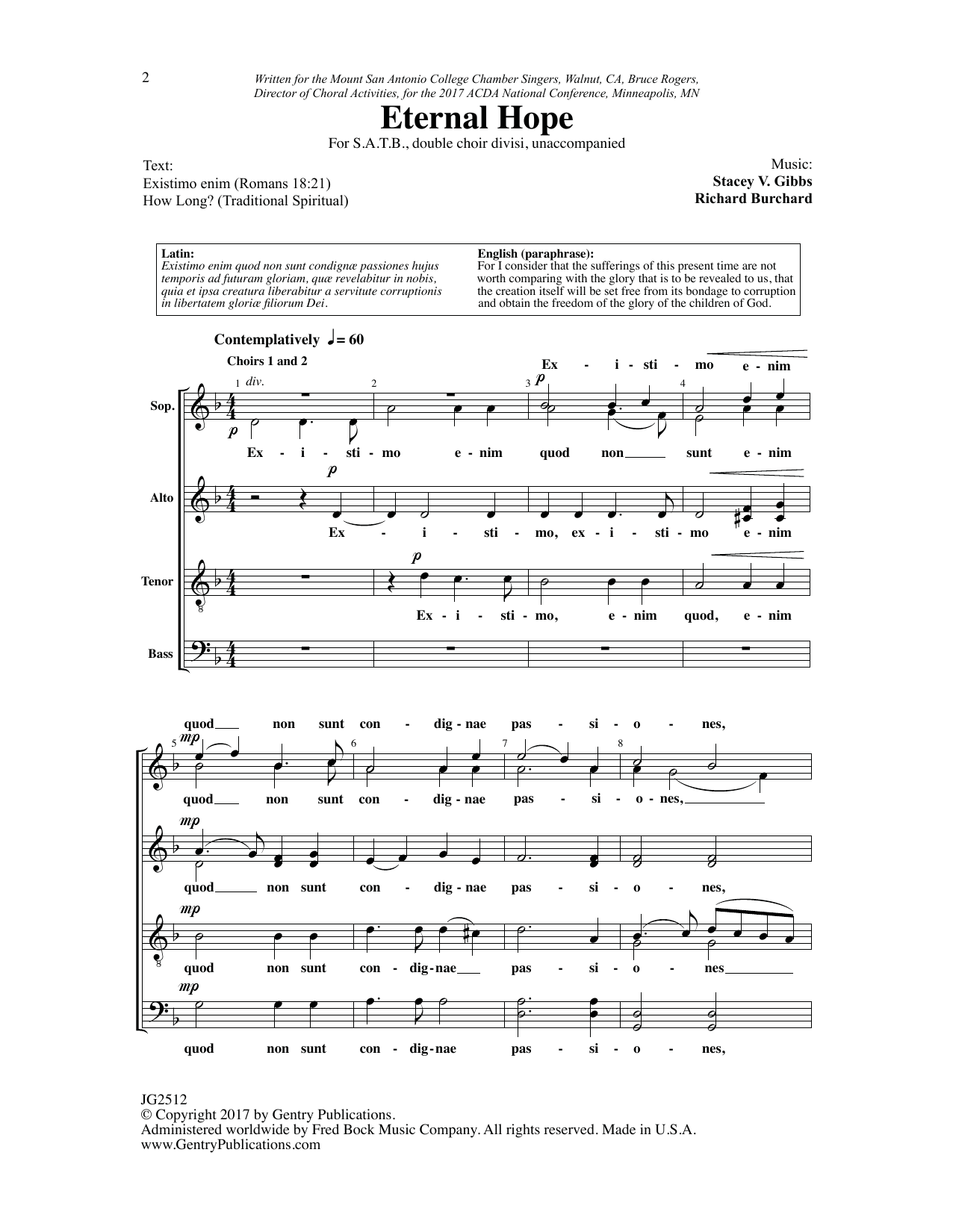 Richard Burchard Eternal Hope sheet music notes and chords. Download Printable PDF.