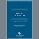 Download or print Richard Nichols America The Beautiful Sheet Music Printable PDF 7-page score for Patriotic / arranged SATB Choir SKU: 459704