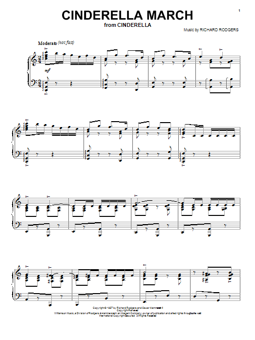 Richard Rodgers Cinderella March sheet music notes and chords. Download Printable PDF.