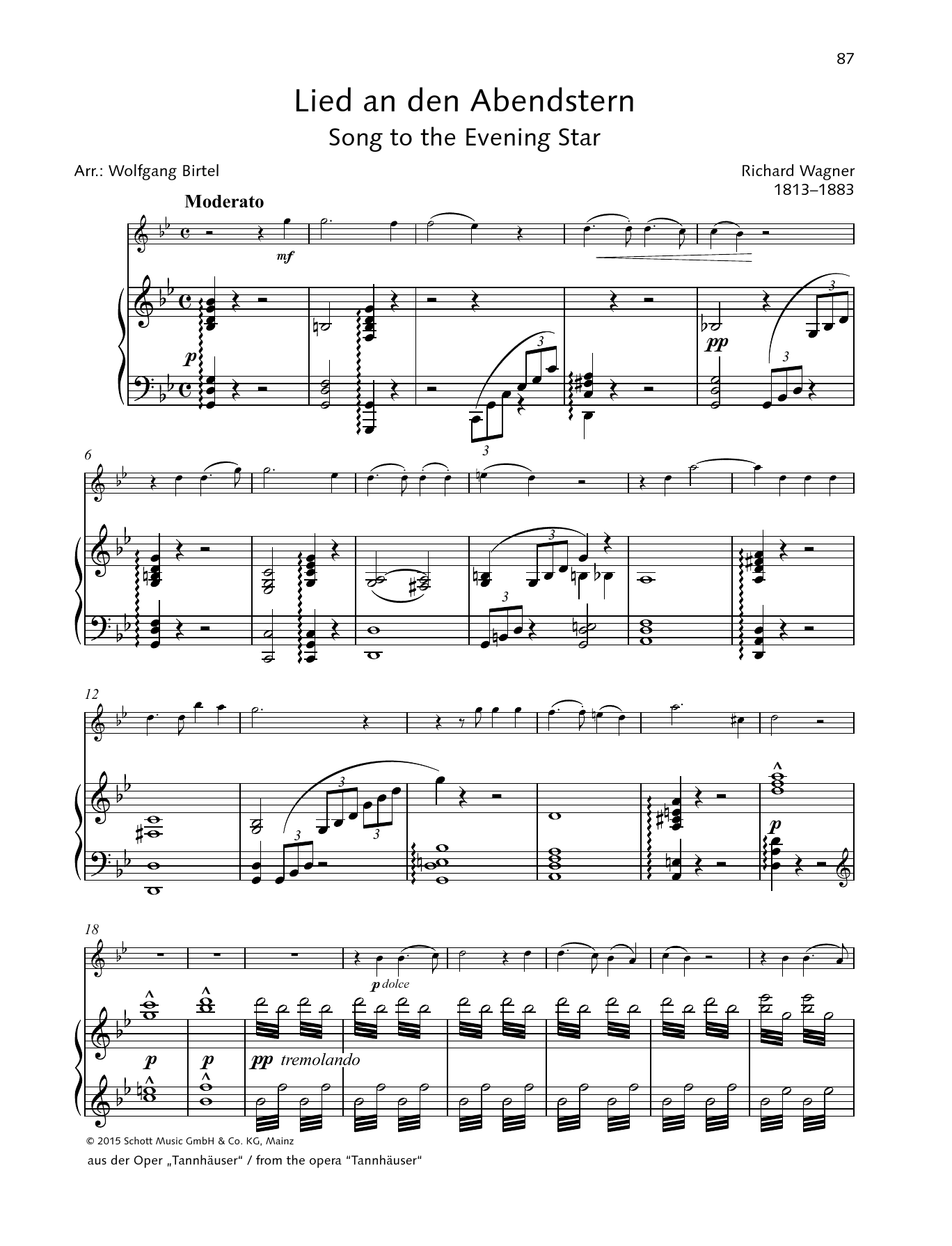 Learn to play Richard Wagner Song To The Evening Star sheet music for String Solo in minutes. Price: 4.4900$ Richard Wagner Song To The Evening Star sheet music notes and chords arranged for String Solo