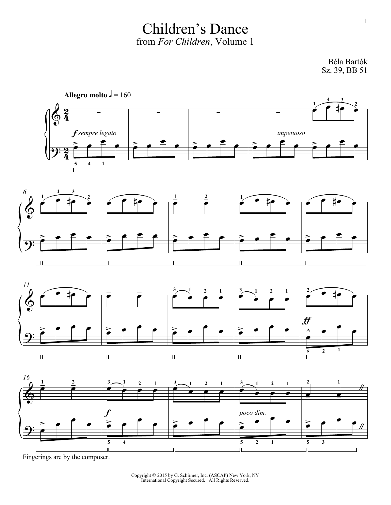 Richard Walters Children's Dance sheet music notes and chords. Download Printable PDF.