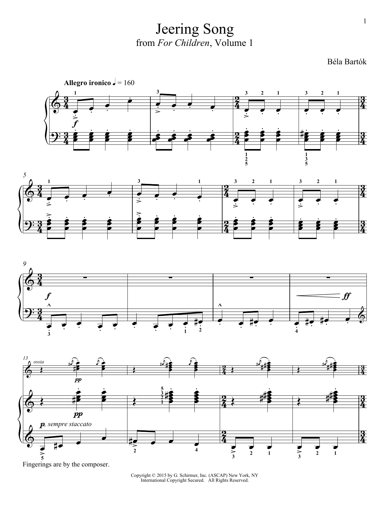 Richard Walters Jeering Song sheet music notes and chords. Download Printable PDF.